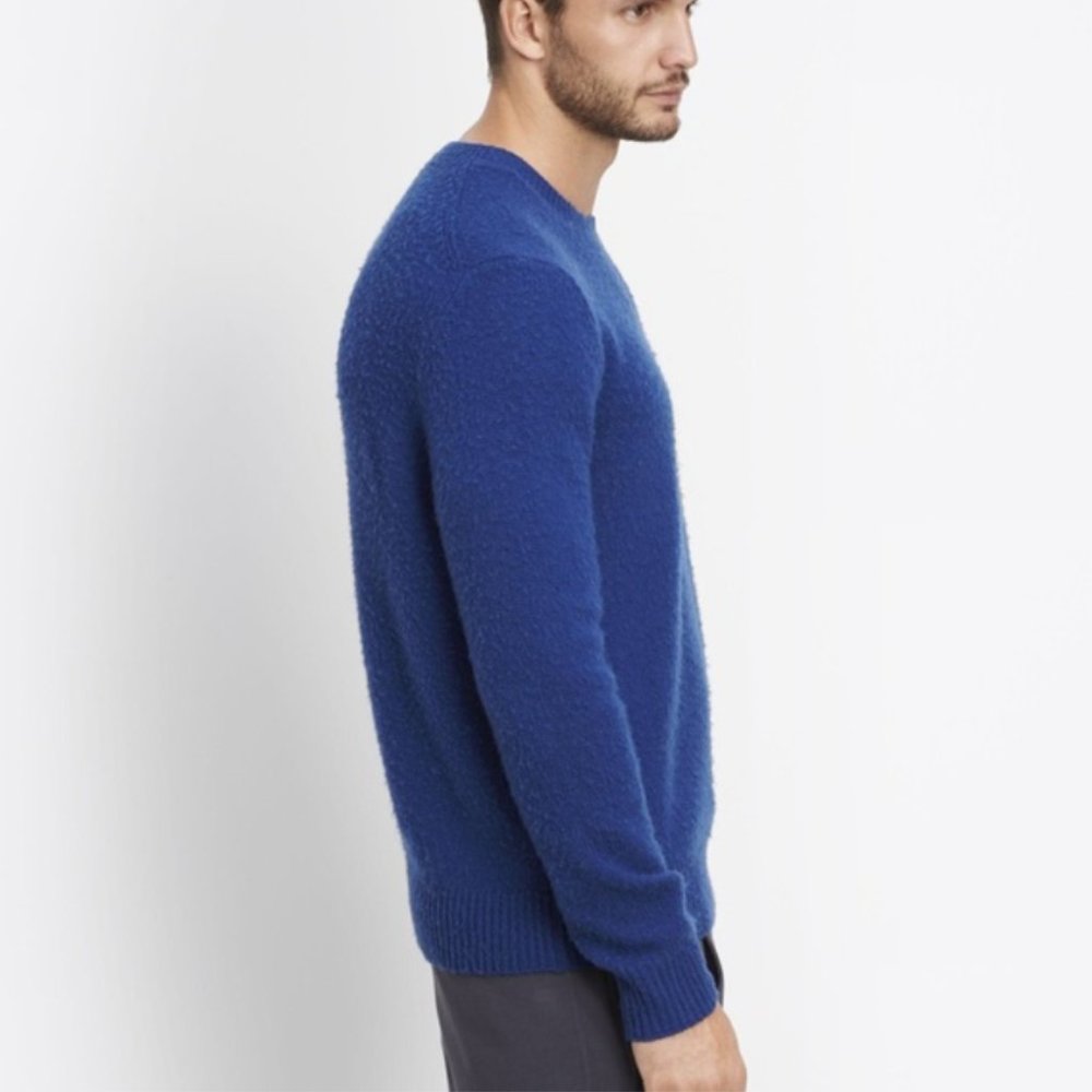 Vince Wool Crewneck Light Sweater Admiral Blue - Picture 3 of 7